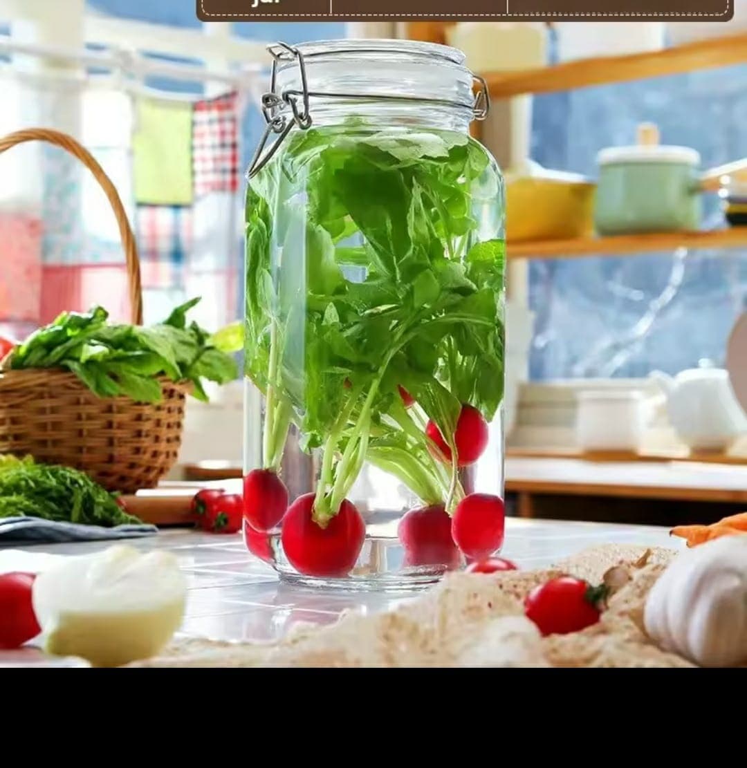 Airtight Clip-Top Storage Jar — Perfect for Your Kitchen Essentials