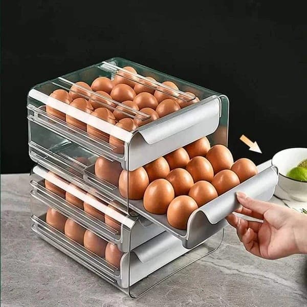 Acrylic Egg Holder — Holds 32 Eggs