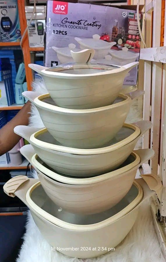 12 PCS Granite Cookware Set