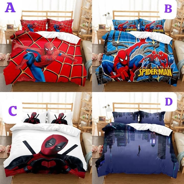 3 in 1 Cartoon-Themed Kids Duvet Cover Set