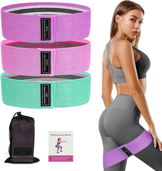 3Pcs Fabric Booty Bands - High Resistance Gluten Bands.