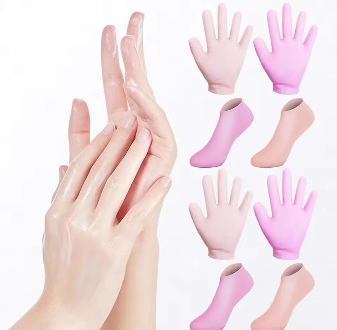 Pedicure and manicure Spa gel socks gloves
